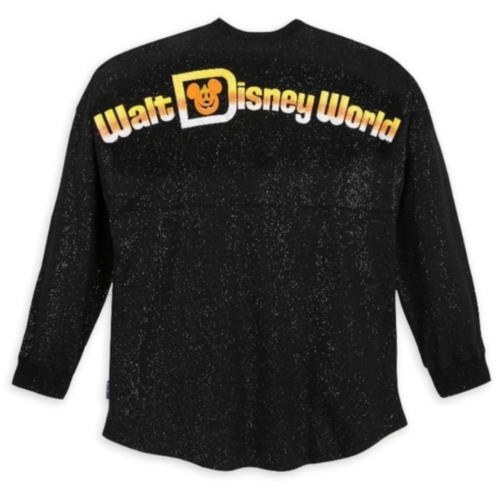 Walt Disney World Candy Corn Halloween Glitter Spirit Jersey Black Size XS